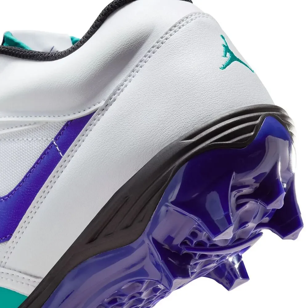 Jordan Stadium 90 Low TD Football Cleats White/Grape Mens Sz 11 - (HQ0210-105)
